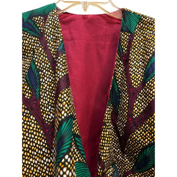 Besida Floral Reversible Wrap Top Size M Featured In Vogue Magazine NWOT - Picture 3 of 8